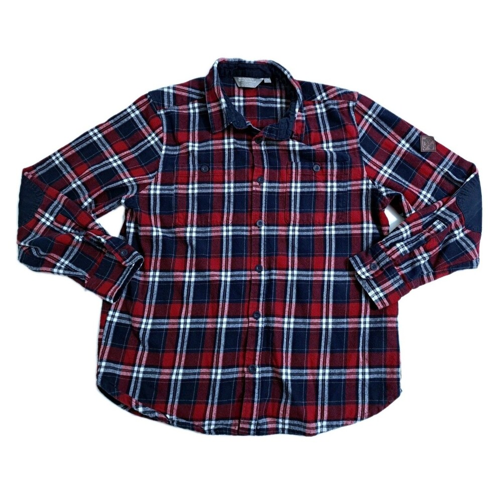 Mountain Warehouse Mens Large Flannel Red Blue Check Plaid Lumberjack Shirt